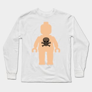 Minifig with Skull Design Long Sleeve T-Shirt